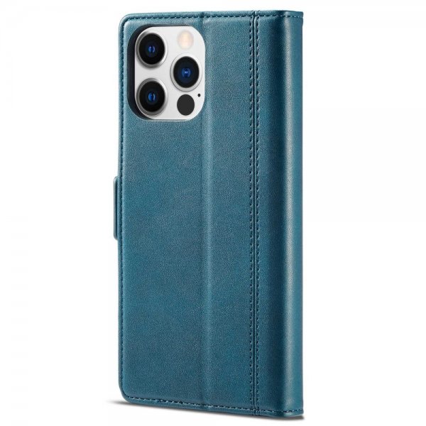 Lc.Imeeke iPhone 14 Pro Fodral med Kortfack Blå