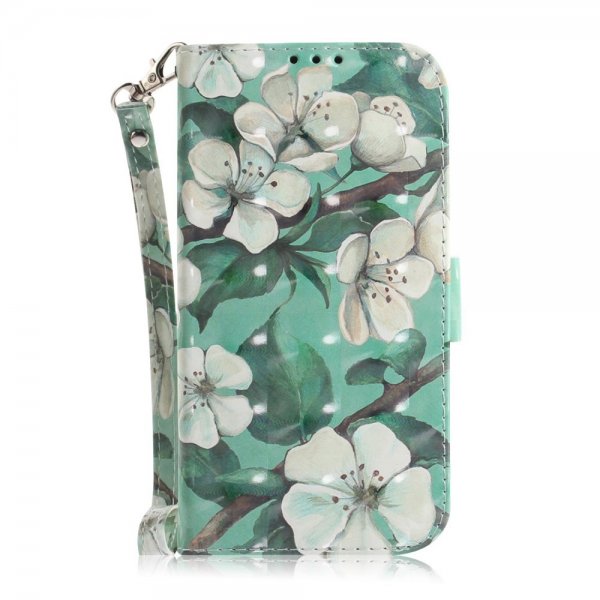 iPhone 14 Pro Fodral Motiv Vita Blommor
