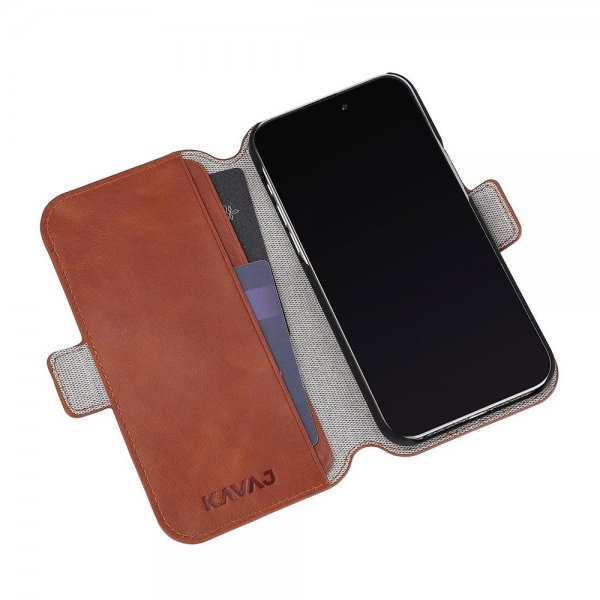 Kavaj iPhone 14 Pro Fodral Phoenix Brun