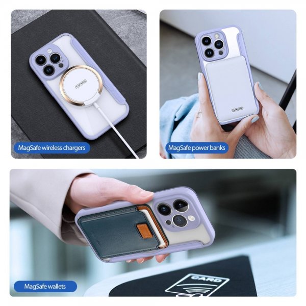Dux Ducis iPhone 14 Pro Fodral Skin X Pro Series MagSafe Lila