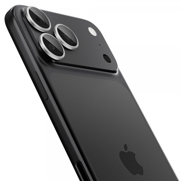 Spigen iPhone 14/15/16/17 Pro & Pro Max Kameraskydd GLAS.tR EZ Fit Optik Pro 2-pack Silver