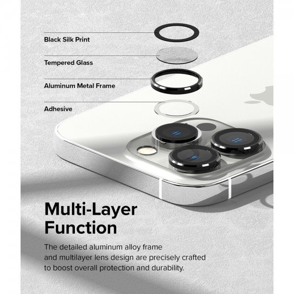 Ringke iPhone 14 Pro/iPhone 14 Pro Max Kameraskydd Camera Lens Frame Svart