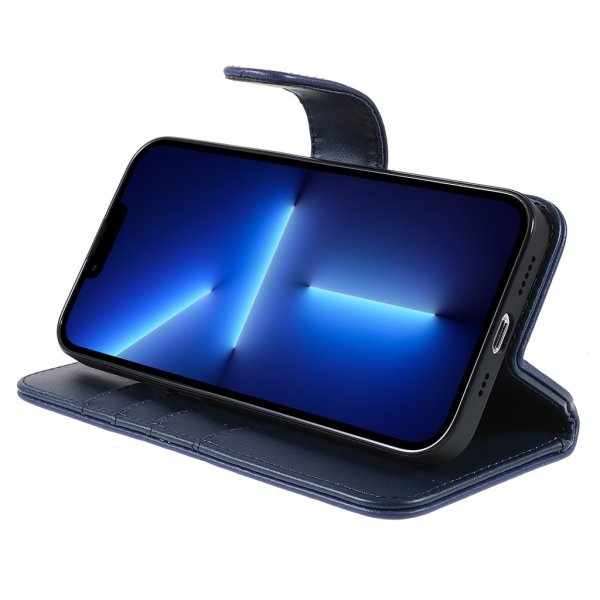 Nordic Covers iPhone 14 Pro Max Fodral Essential Leather Heron Blue