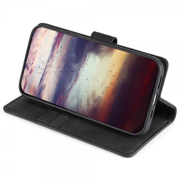 iPhone 14 Pro Max Fodral Krokodilmönster Svart
