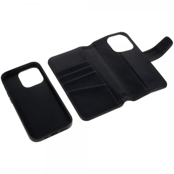 Nordic Covers iPhone 14 Pro Max Fodral MagLeather Raven Black