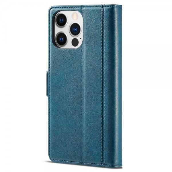 Lc.Imeeke iPhone 14 Pro Max Fodral med Kortfack Blå