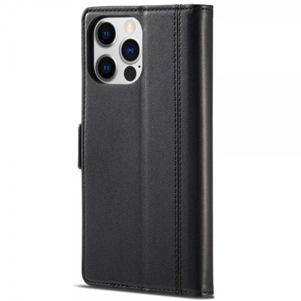 Lc.Imeeke iPhone 14 Pro Max Fodral med Kortfack Svart