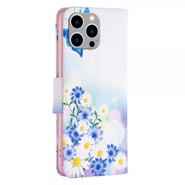 iPhone 14 Pro Max Fodral Motiv Fjärilar och Blommor