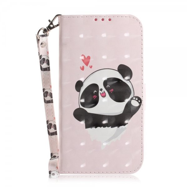 iPhone 14 Pro Max Fodral Motiv Panda Hjärtan