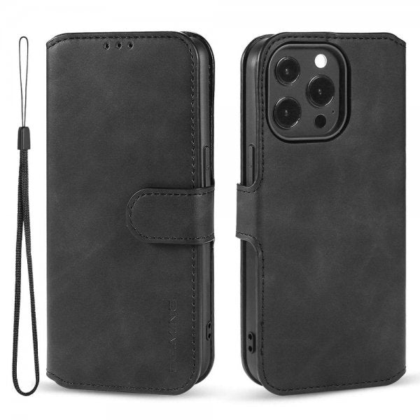 Dg.Ming iPhone 14 Pro Max Fodral Retro Svart