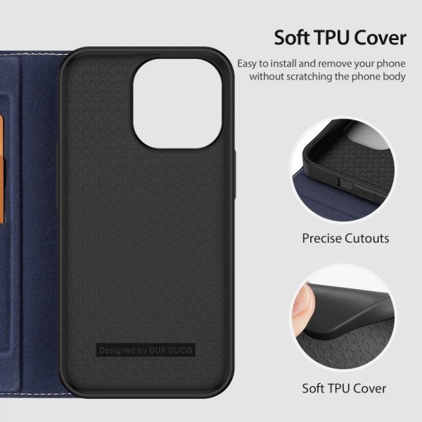 Dux Ducis iPhone 14 Pro Max Fodral Skin X2 Series Blå