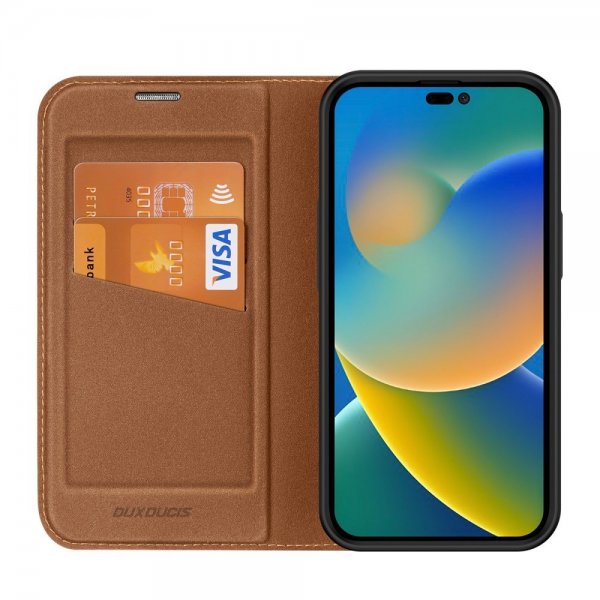Dux Ducis iPhone 14 Pro Max Fodral Skin X2 Series Brun