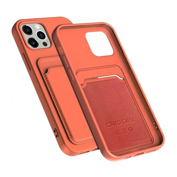 iPhone 14 Pro Max Skal Korthållare Orange