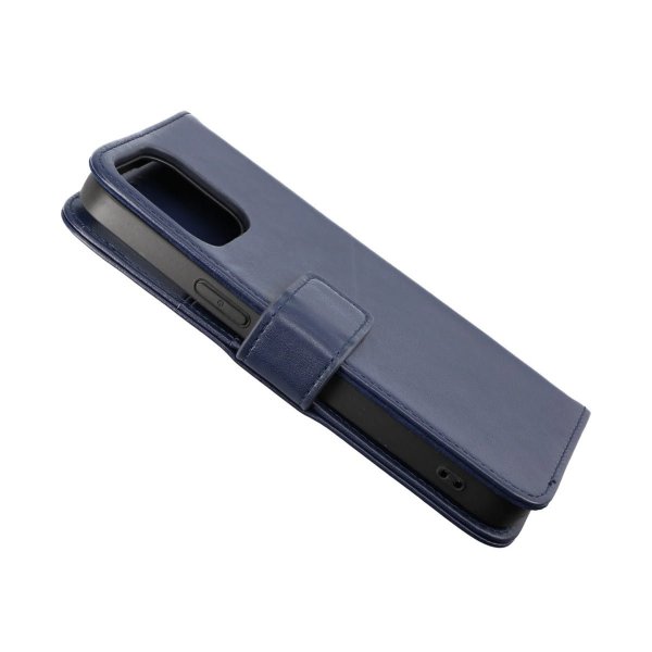 Rvelon iPhone 14 Pro Max Fodral Äkta Läder Blå