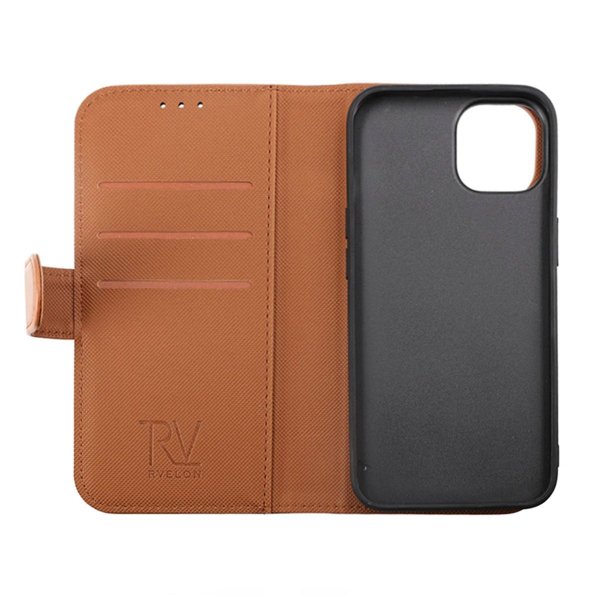 Rvelon iPhone 14 Pro Max Fodral Magnetiskt Avtagbart Skal Brun