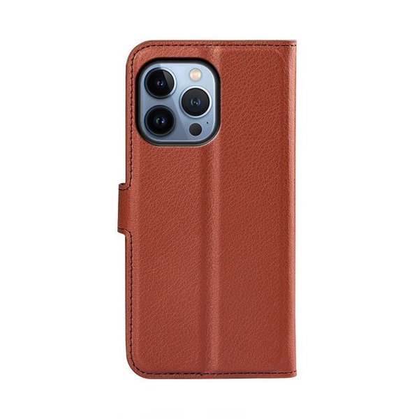 iPhone 14 Pro Max Fodral med Stativ Brun