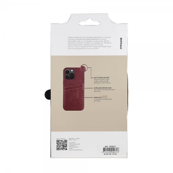 Buffalo iPhone 14 Pro Max Skal Backcover with Card Slots Brun