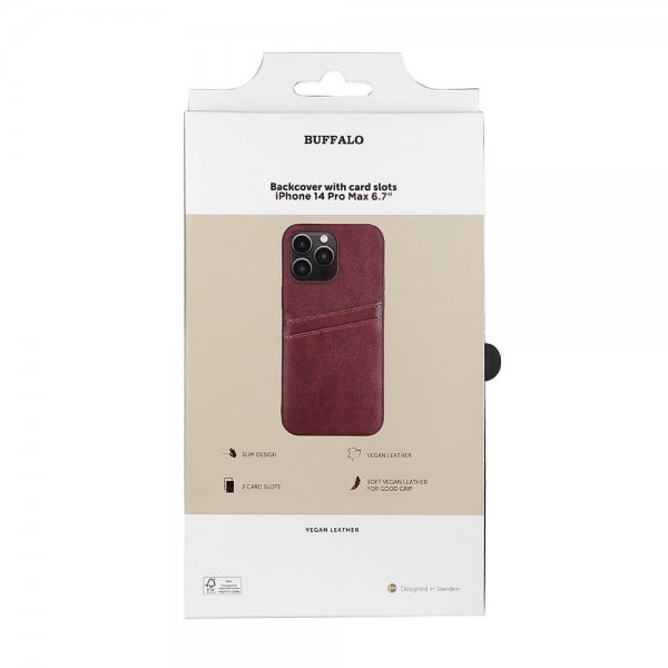 Buffalo iPhone 14 Pro Max Skal Backcover with Card Slots Brun