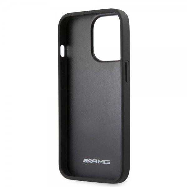 AMG iPhone 14 Pro Max Skal Carbon Effect Stamped Logo Svart