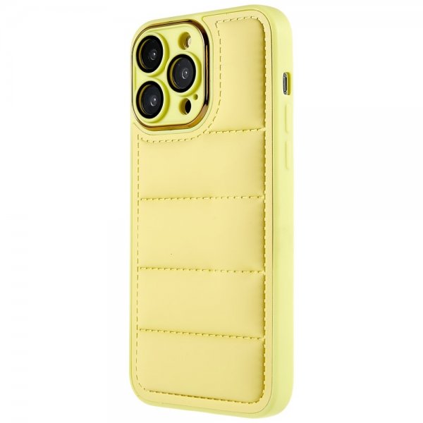 iPhone 14 Pro Max Skal Down Jacket Design Gul