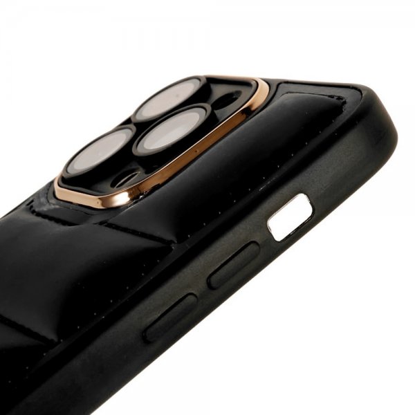 iPhone 14 Pro Max Skal Down Jacket Design Svart