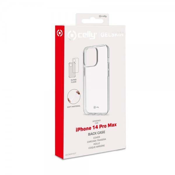 Celly iPhone 14 Pro Max Skal GELSKIN Transparent