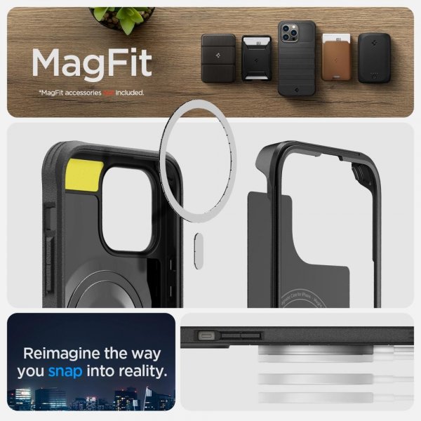 Spigen iPhone 14 Pro Max Skal Geo Armor 360 MagFit Svart