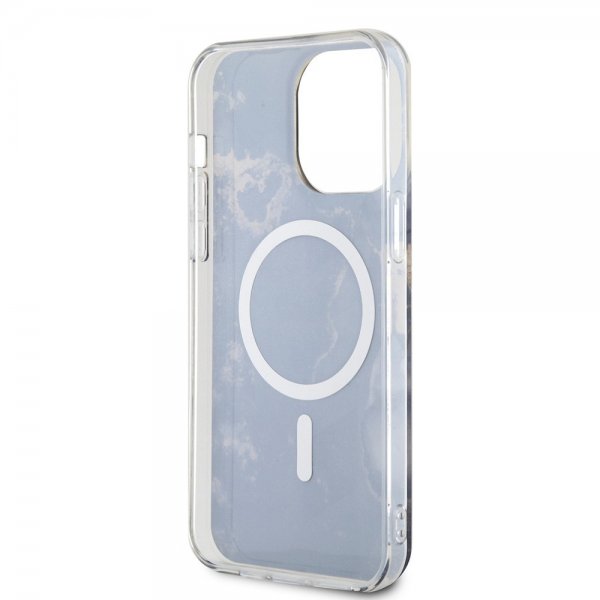 Guess iPhone 14 Pro Max Skal Golden Marble MagSafe Svart