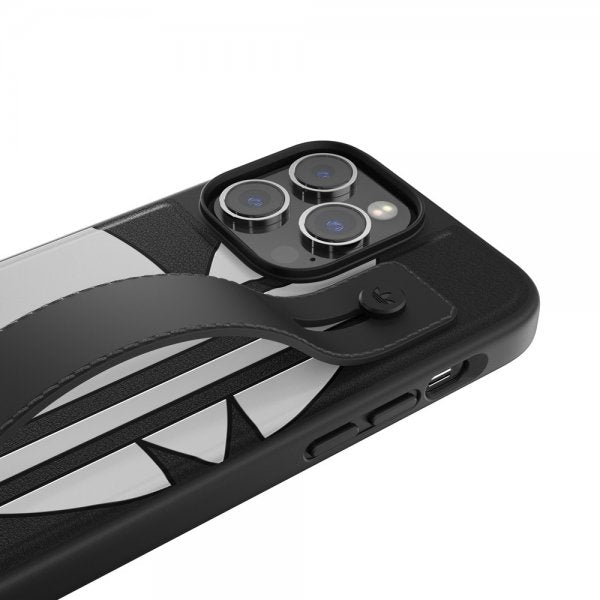 Adidas iPhone 14 Pro Max Skal Handstrap Case Svart Vit