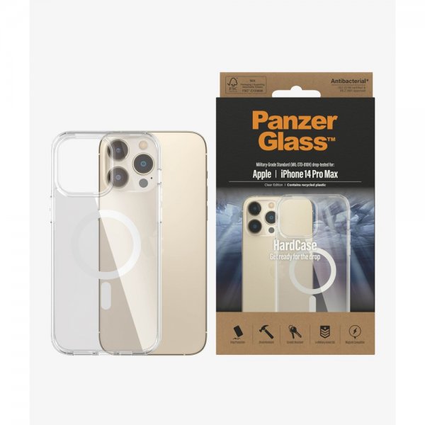 PanzerGlass iPhone 14 Pro Max Skal HardCase MagSafe Transparent