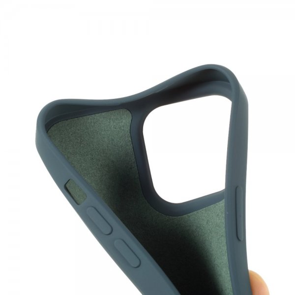 X-Level iPhone 14 Pro Max Skal Liquid Silicone Petrol