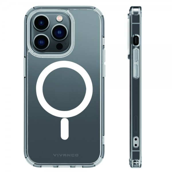 Vivanco iPhone 14 Pro Max Skal Mag Steady Transparent