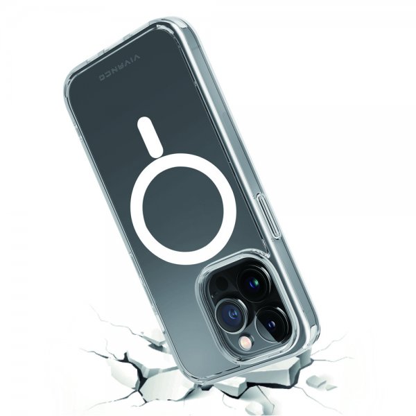 Vivanco iPhone 14 Pro Max Skal Mag Steady Transparent