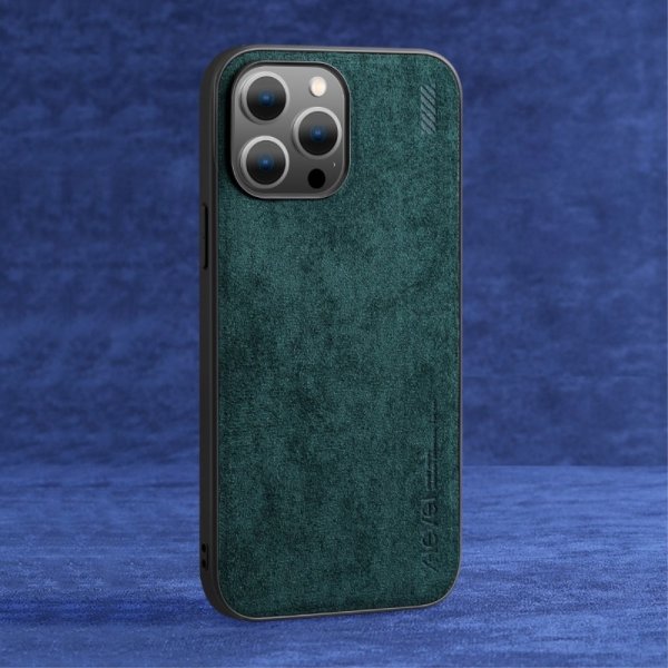 X-Level iPhone 14 Pro Max Skal Mockatextur Grön