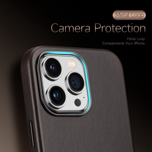 Dux Ducis iPhone 14 Pro Max Skal Naples Series MagSafe Mörkbrun