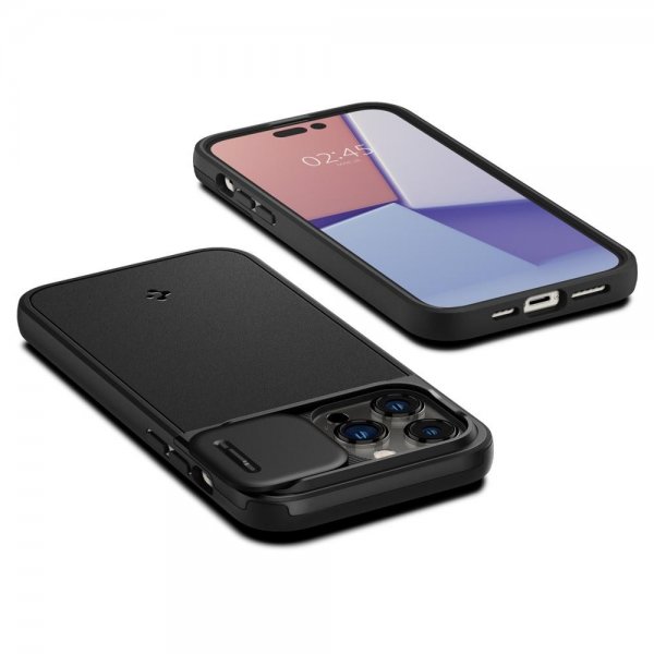 Spigen iPhone 14 Pro Max Skal Optik Armor MagFit Svart