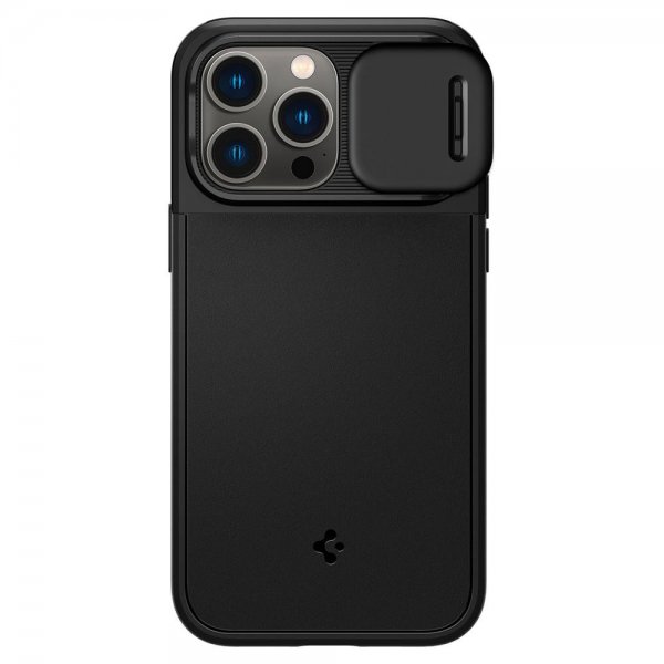 Spigen iPhone 14 Pro Max Skal Optik Armor MagFit Svart