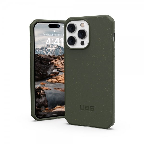 Urban Armor Gear (UAG) iPhone 14 Pro Max Skal Outback Biodegradable Cover Olive