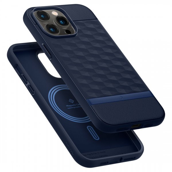 Caseology iPhone 14 Pro Max Skal Parallax Mag Midnight Blue