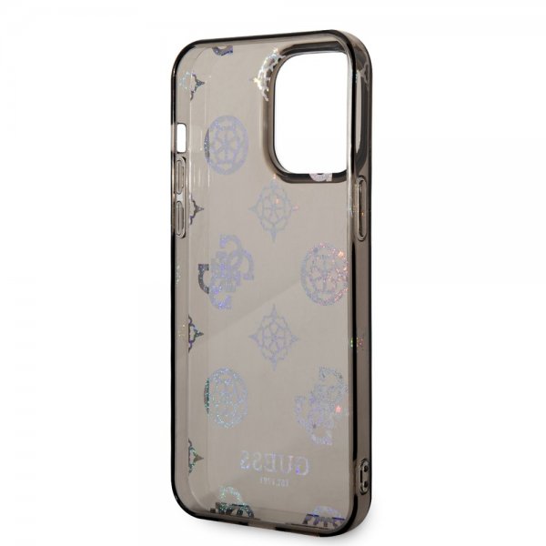 Guess iPhone 14 Pro Max Skal Peony Glitter Svart