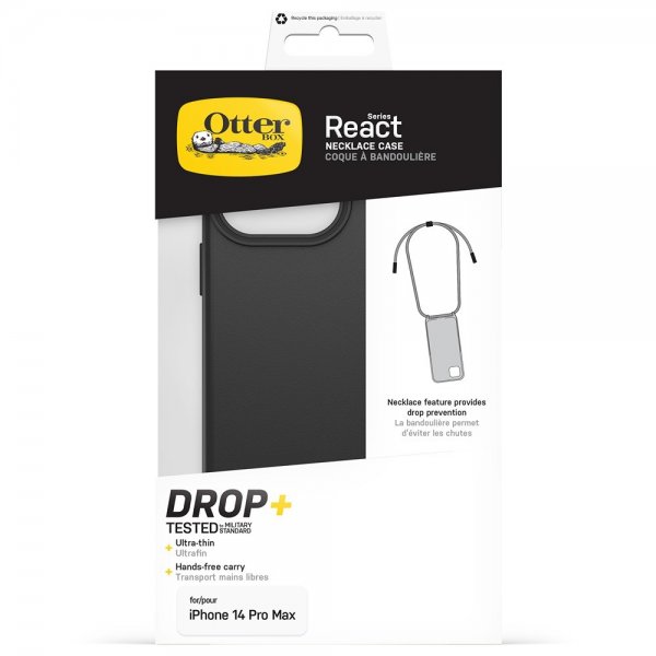 Otterbox iPhone 14 Pro Max Skal React Necklace MagSafe Svart