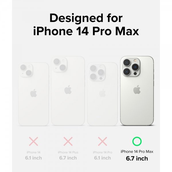 Ringke iPhone 14 Pro Max Skal Silicone Deep Purple