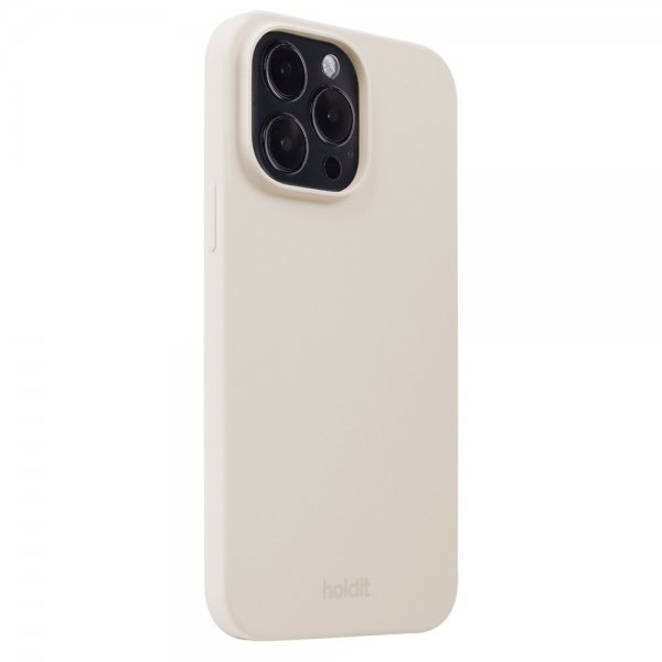 holdit iPhone 14 Pro Max Skal Silikon Light Beige