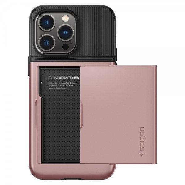 Spigen iPhone 14 Pro Max Skal Slim Armor CS Rose Gold