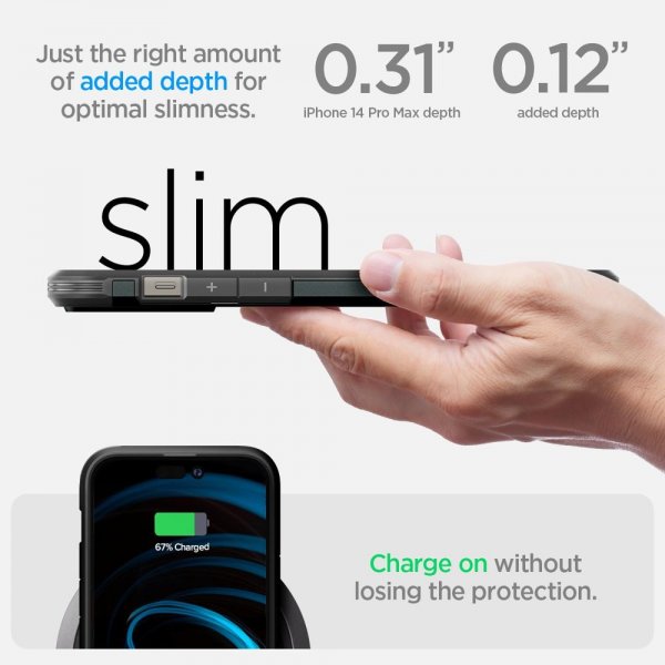 Spigen iPhone 14 Pro Max Skal Tough Armor MagFit Abyss Green