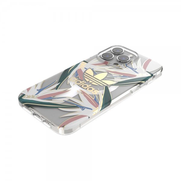 Adidas iPhone 14 Pro Max Skal Trefoil Clear Case MagSafe Gold