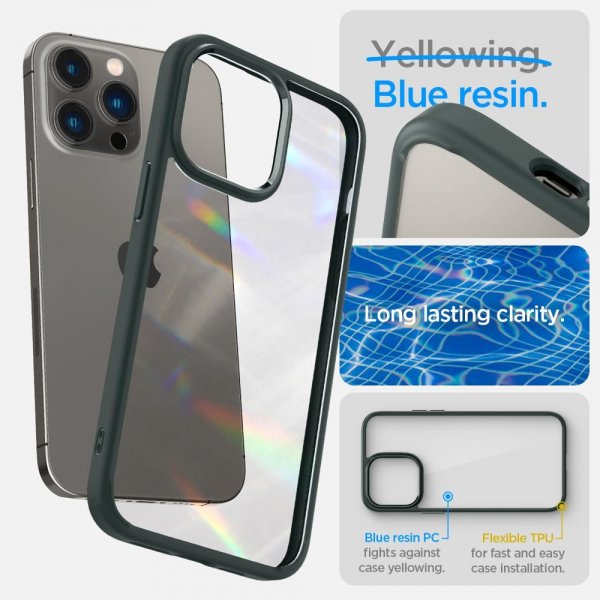 Spigen iPhone 14 Pro Max Skal Ultra Hybrid Abyss Green