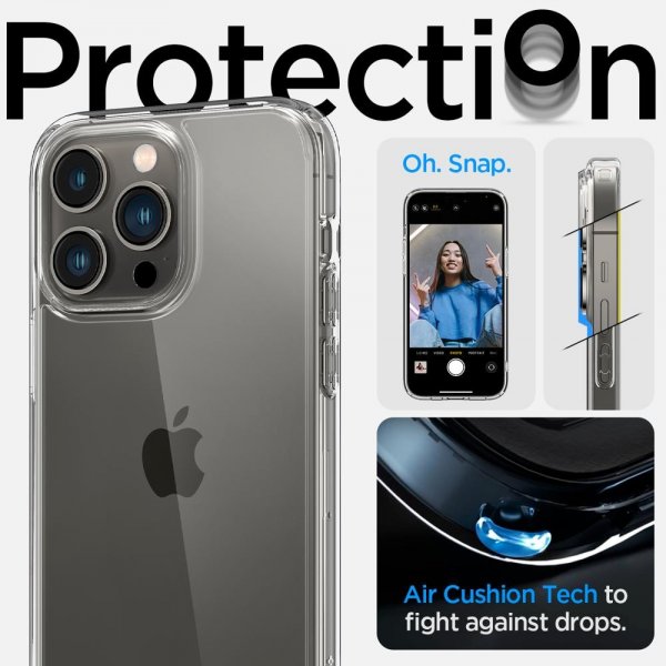 Spigen iPhone 14 Pro Max Skal Ultra Hybrid Crystal Clear