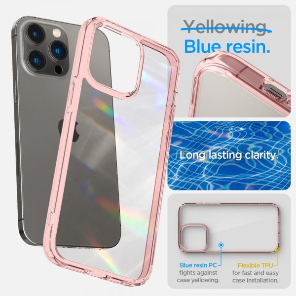 Spigen iPhone 14 Pro Max Skal Ultra Hybrid Rose Crystal