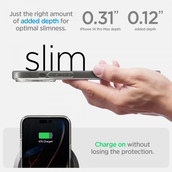 Spigen iPhone 14 Pro Max Skal Ultra Hybrid S Crystal Clear